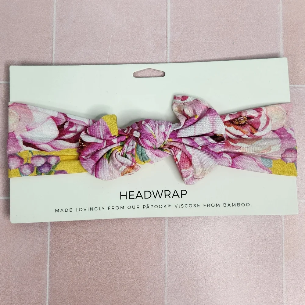 Posh Peanut Floral Pink Headband for Kids